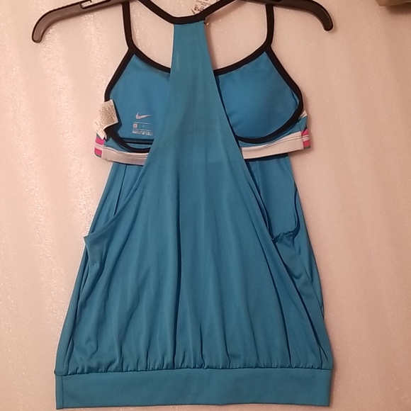 NIKE Layered Racerback Scoopneck Tankini Top - Picture 4 of 6